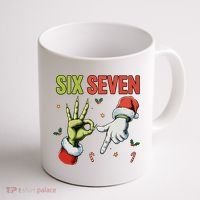 Six Seven 6 7 67 Meme Christmas Xmas Funny Coffee Mug thumb 1