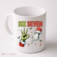 Six Seven 6 7 67 Meme Christmas Xmas Funny Coffee Mug thumb 0