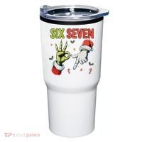 Six Seven 6 7 67 Meme Christmas Xmas Funny Tumbler thumb 0