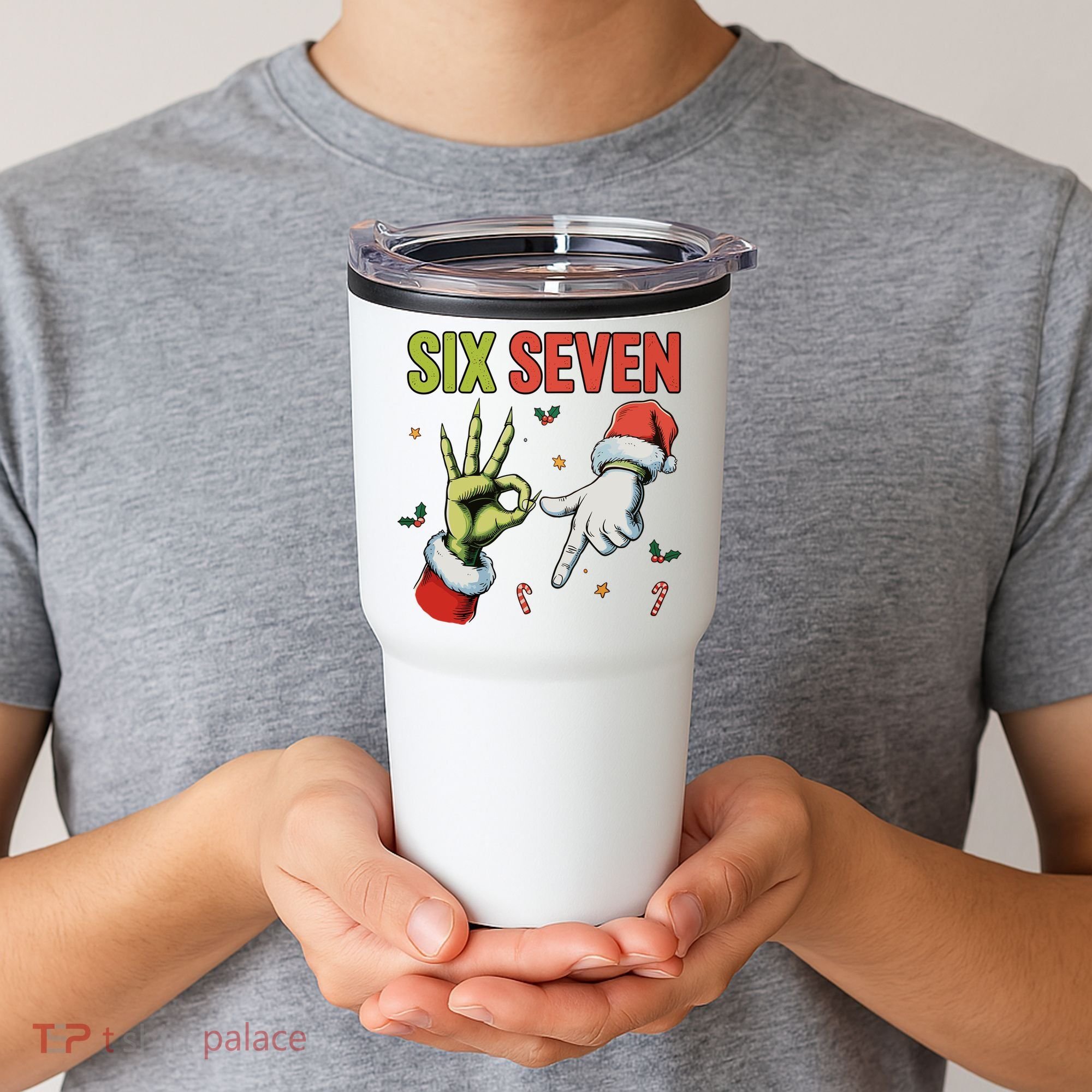 Six Seven 6 7 67 Meme Christmas Xmas Funny Tumbler