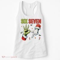 Six Seven 6 7 67 Meme Christmas Xmas Funny Women's Tank Top thumb 0