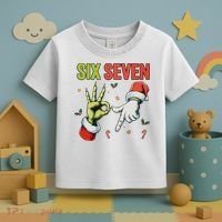 Six Seven 6 7 67 Meme Christmas Xmas Funny Toddler T-Shirt thumb 3