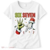 Six Seven 6 7 67 Meme Christmas Xmas Funny Women's T-Shirt thumb 0