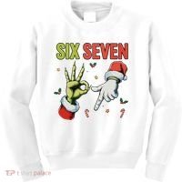 Six Seven 6 7 67 Meme Christmas Xmas Funny Kids Sweatshirt thumb 0