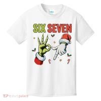 Six Seven 6 7 67 Meme Christmas Xmas Funny Kids T-Shirt thumb 0