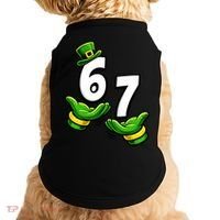 Six Seven 67 St Patricks Day 6 7 Shamrock Meme Doggie Tank thumb 0