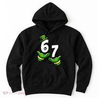 Six Seven 67 St Patricks Day 6 7 Shamrock Meme Hoodie thumb 0