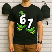 Six Seven 67 St Patricks Day 6 7 Shamrock Meme T-Shirt thumb 6