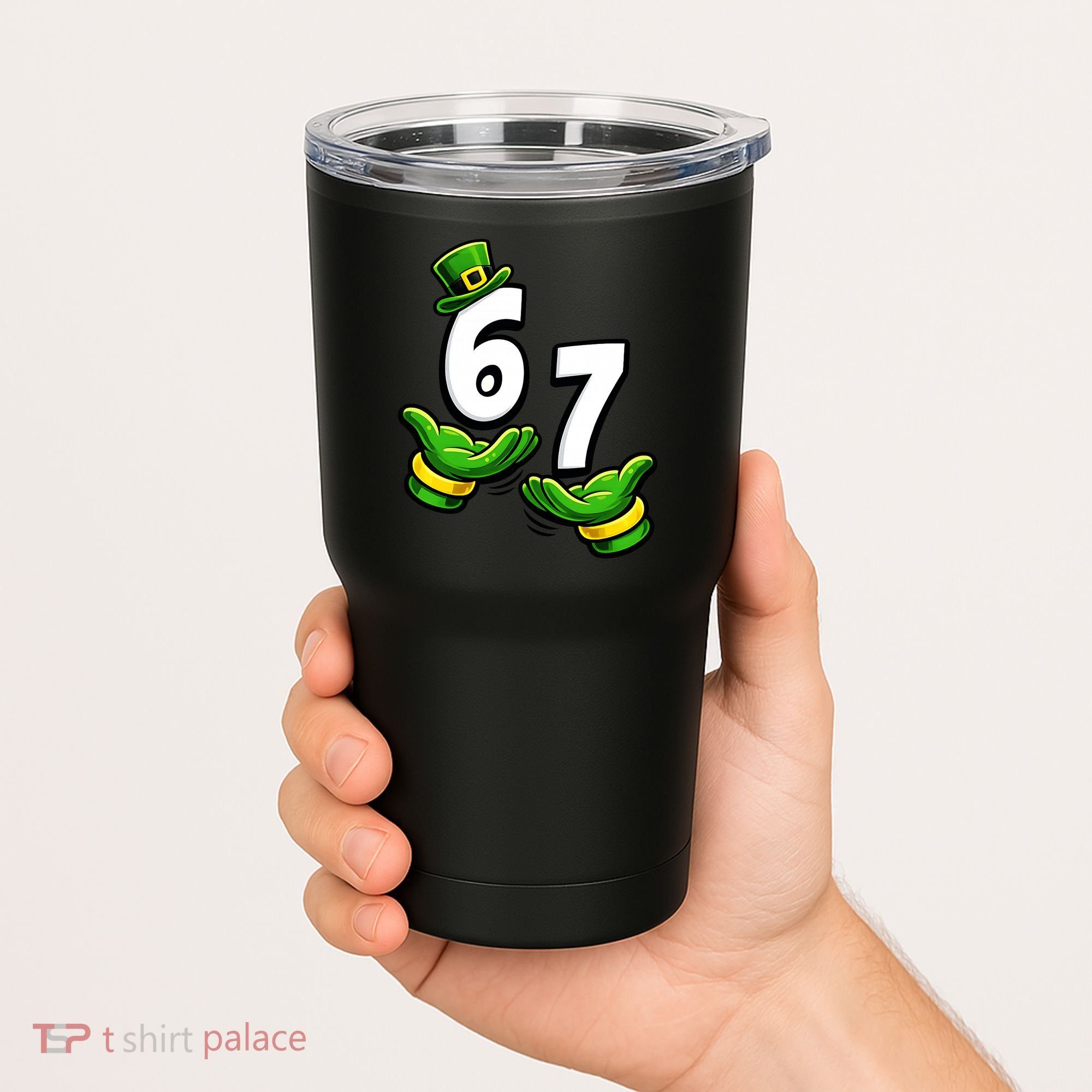 Six Seven 67 St Patricks Day 6 7 Shamrock Meme Tumbler