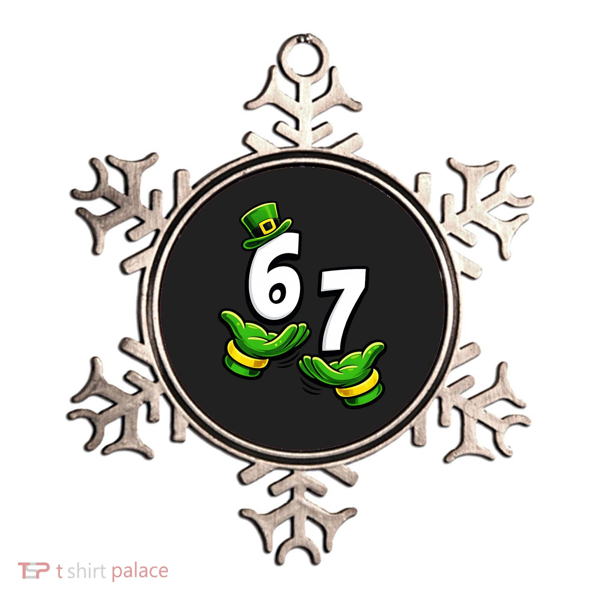 Six Seven 67 St Patricks Day 6 7 Shamrock Meme Ornament