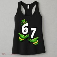 Six Seven 67 St Patricks Day 6 7 Shamrock Meme Women's Tank Top thumb 3