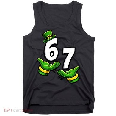 Six Seven 67 St Patricks Day 6 7 Shamrock Meme Tank Top