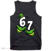 Six Seven 67 St Patricks Day 6 7 Shamrock Meme Tank Top thumb 0