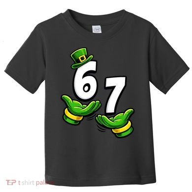Six Seven 67 St Patricks Day 6 7 Shamrock Meme Toddler T-Shirt