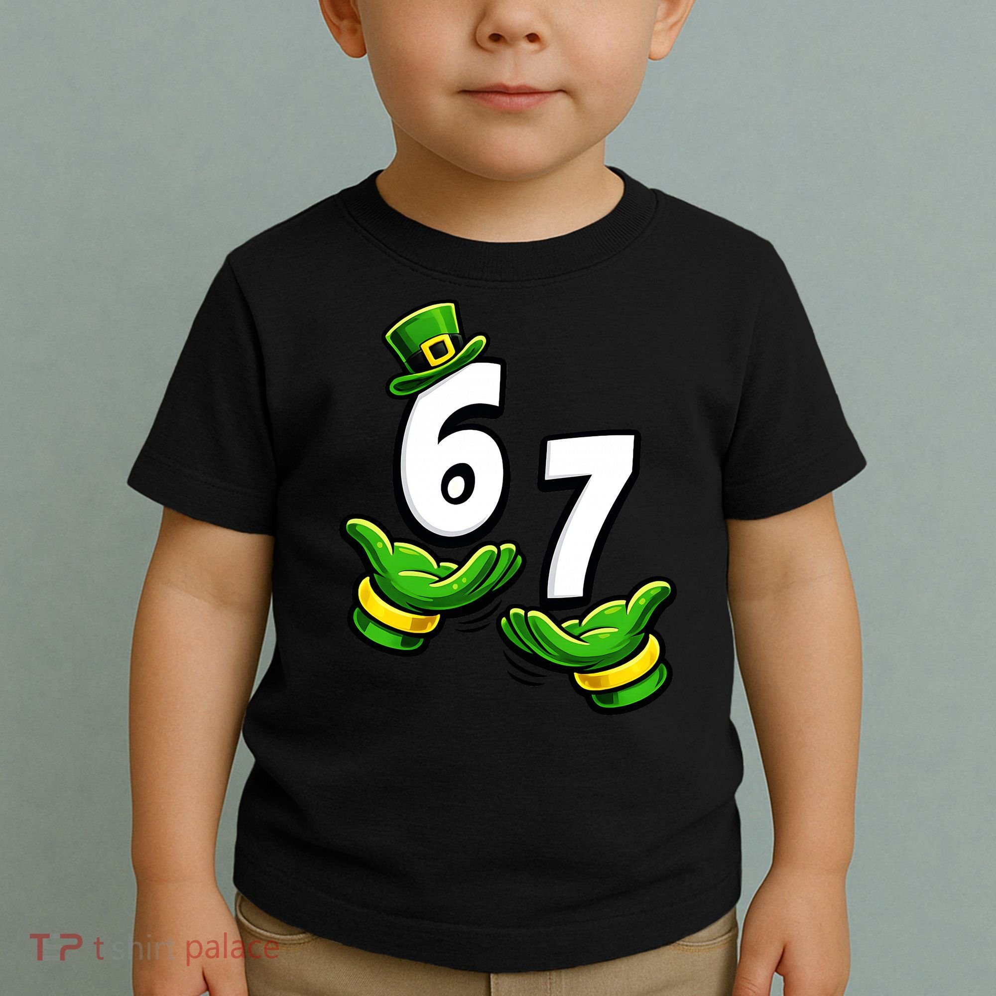 Six Seven 67 St Patricks Day 6 7 Shamrock Meme Toddler T-Shirt