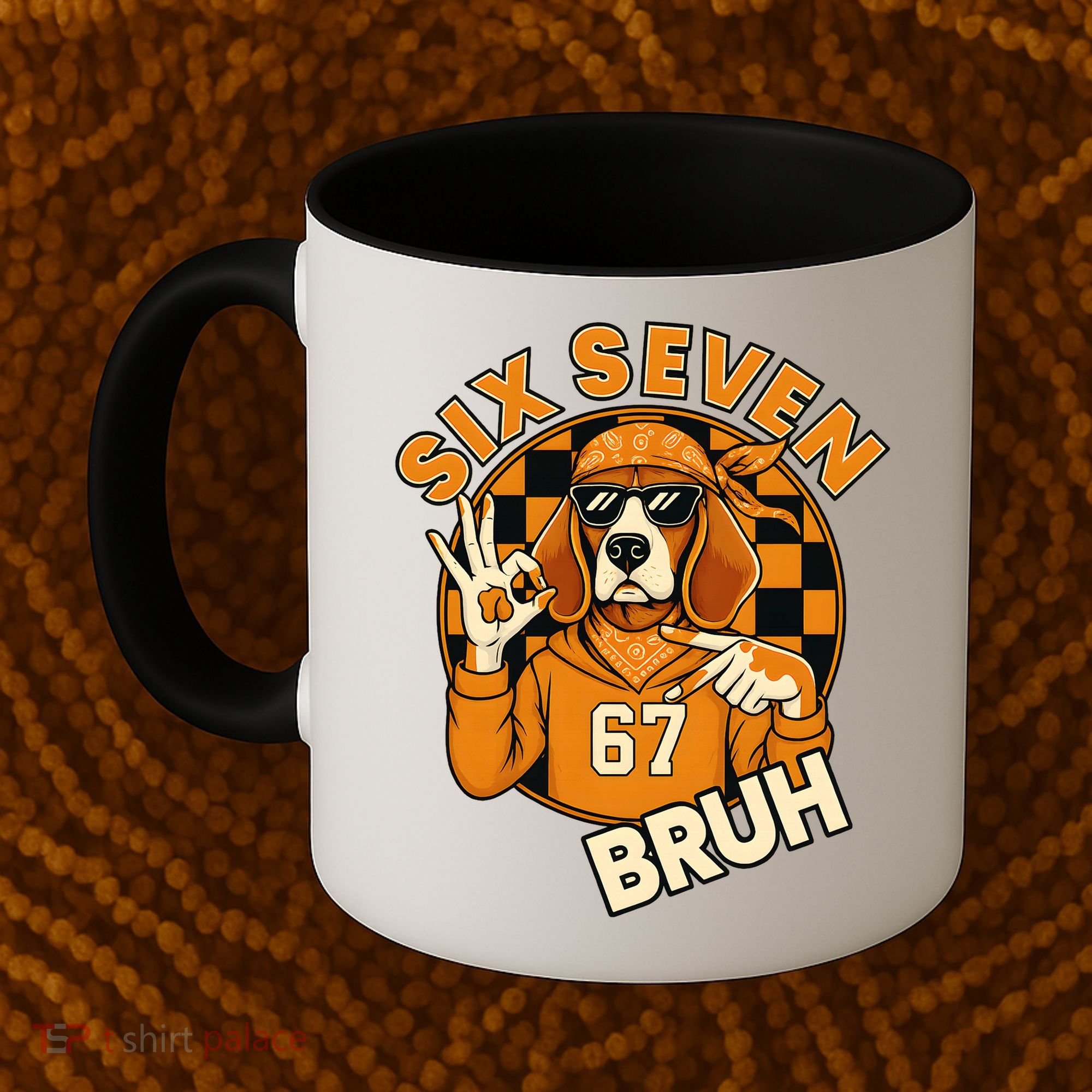 Six Seven 67 Dog 6-7 College Football Coffee Mug