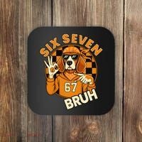 Six Seven 67 Dog 6-7 College Football Coaster thumb 0