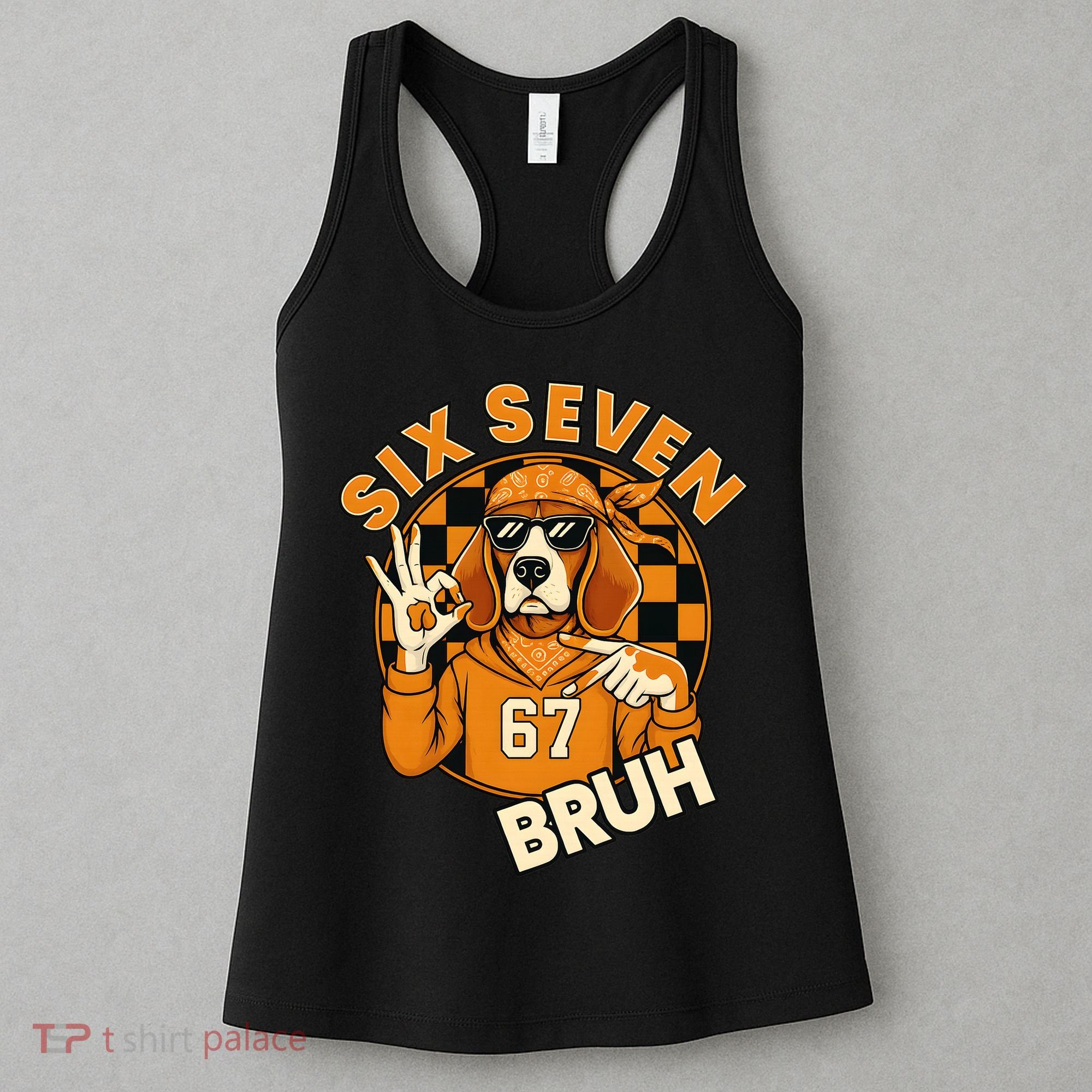 Six Seven 67 Dog 6-7 College Football Women's Tank Top