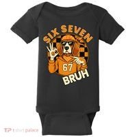 Six Seven 67 Dog 6-7 College Football Baby Bodysuit thumb 0