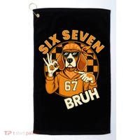 Six Seven 67 Dog 6-7 College Football Golf Towel thumb 0