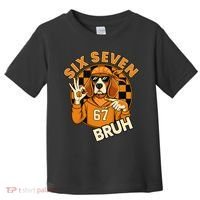 Six Seven 67 Dog 6-7 College Football Toddler T-Shirt thumb 0