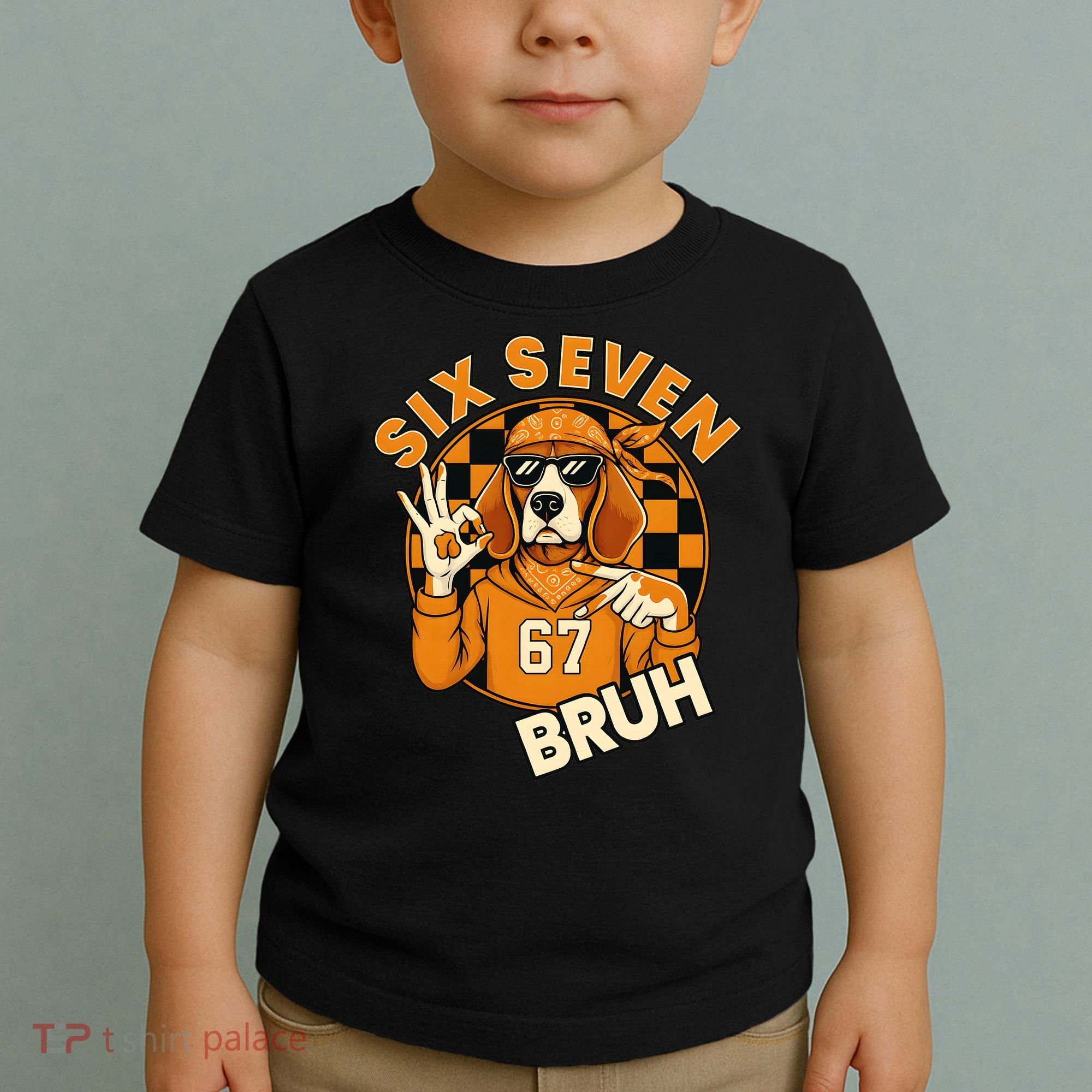 Six Seven 67 Dog 6-7 College Football Toddler T-Shirt