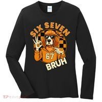 Six Seven 67 Dog 6-7 College Football Women's Long Sleeve Shirt thumb 0