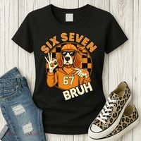 Six Seven 67 Dog 6-7 College Football Women's T-Shirt thumb 3