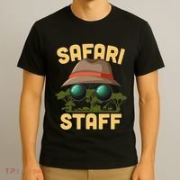 Safari Staff Art Zookeeper Costume Zoo Jungle T-Shirt thumb 3