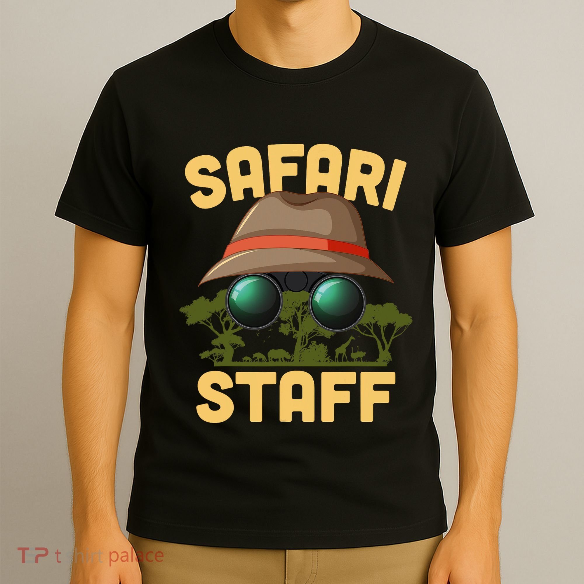 Safari Staff Art Zookeeper Costume Zoo Jungle T-Shirt