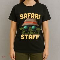 Safari Staff Art Zookeeper Costume Zoo Jungle T-Shirt thumb 4