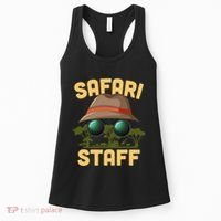 Safari Staff Art Zookeeper Costume Zoo Jungle Women's Tank Top thumb 0