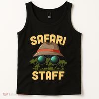 Safari Staff Art Zookeeper Costume Zoo Jungle Tank Top thumb 2