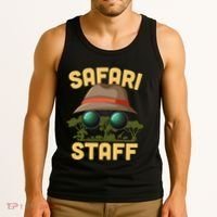 Safari Staff Art Zookeeper Costume Zoo Jungle Tank Top thumb 3