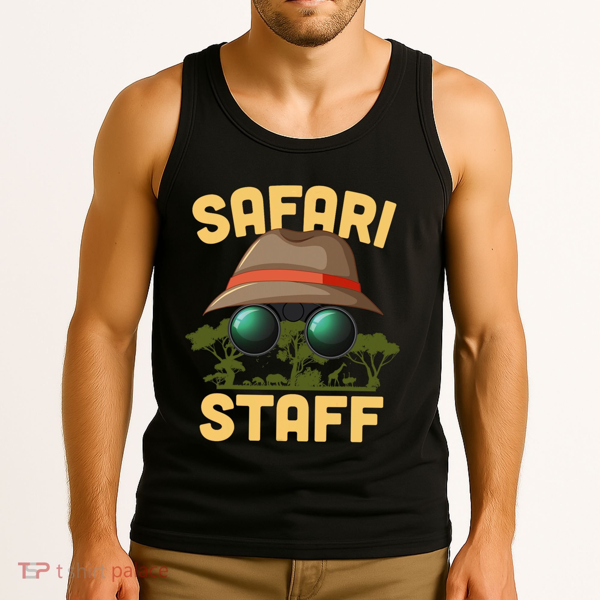 Safari Staff Art Zookeeper Costume Zoo Jungle Tank Top