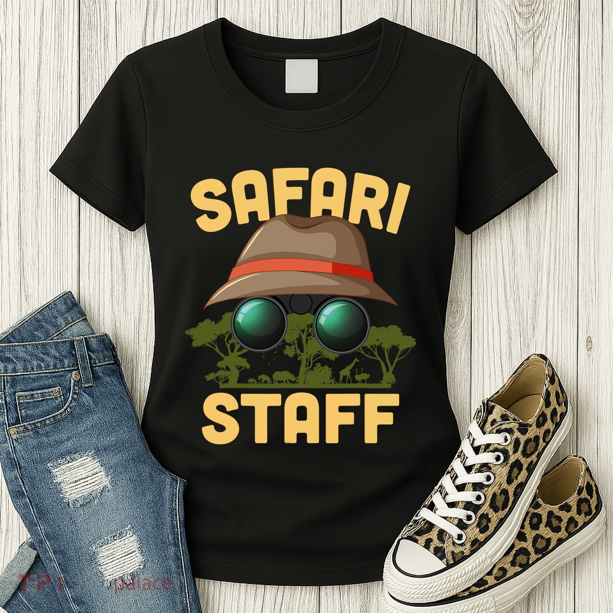 Safari Staff Art Zookeeper Costume Zoo Jungle Women's T-Shirt