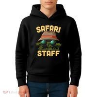 Safari Staff Art Zookeeper Costume Zoo Jungle Kids Hoodie thumb 4