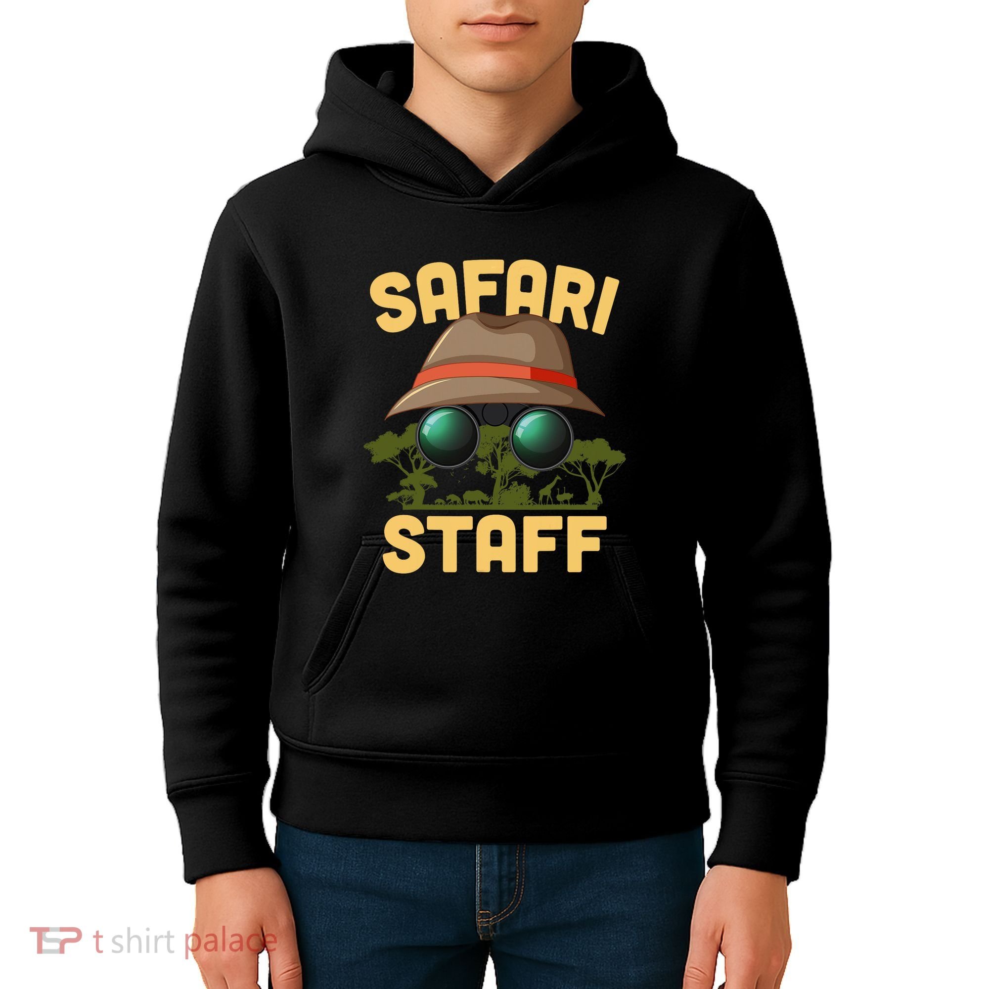 Safari Staff Art Zookeeper Costume Zoo Jungle Kids Hoodie