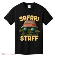Safari Staff Art Zookeeper Costume Zoo Jungle Kids T-Shirt thumb 0