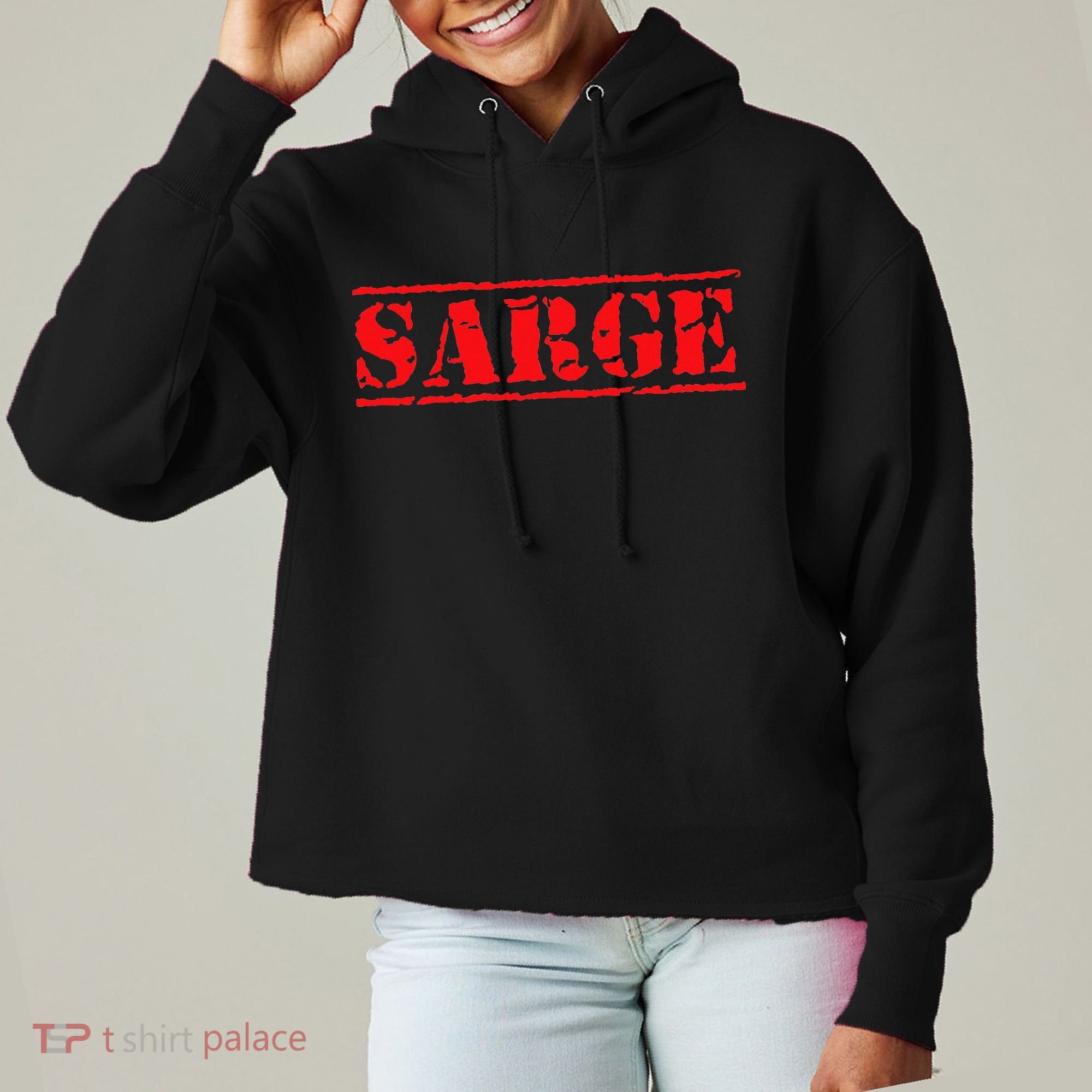Sarge Ladies Heavyweight Boxy Pullover Hoodie