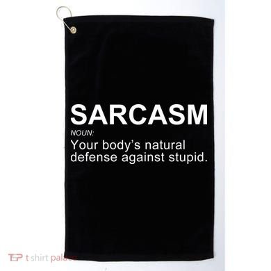 Sarcasm Golf Towel