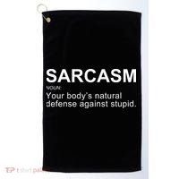 Sarcasm Golf Towel thumb 0