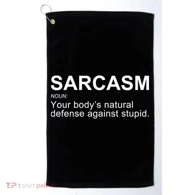 Sarcasm Golf Towel