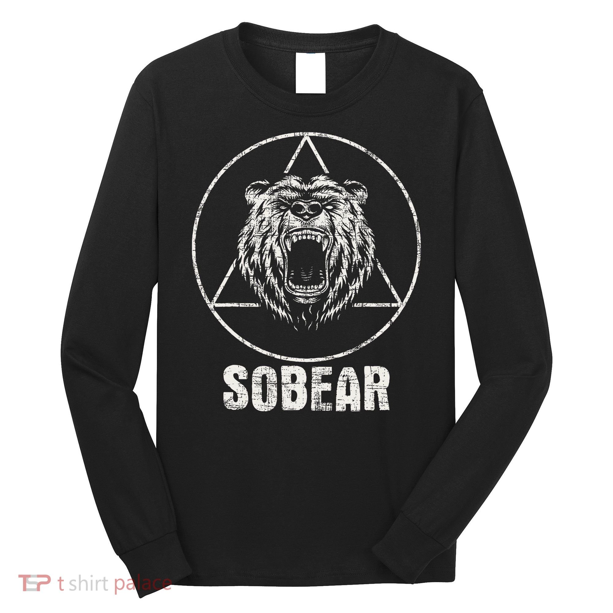 Sobear Sobriety Anniversary Sober Aa Na Recovery Long Sleeve Shirt
