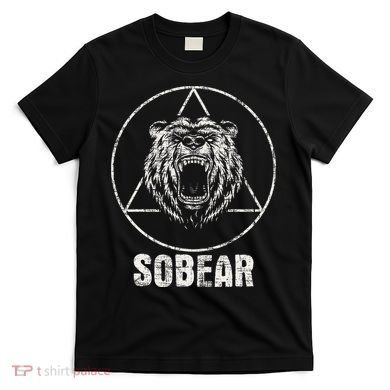 Sobear Sobriety Anniversary Sober Aa Na Recovery T-Shirt