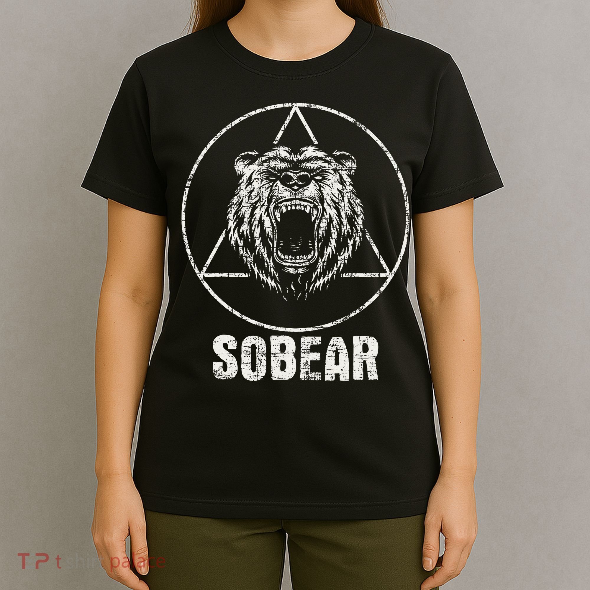 Sobear Sobriety Anniversary Sober Aa Na Recovery T-Shirt