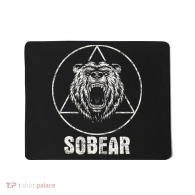 Sobear Sobriety Anniversary Sober Aa Na Recovery Mousepad