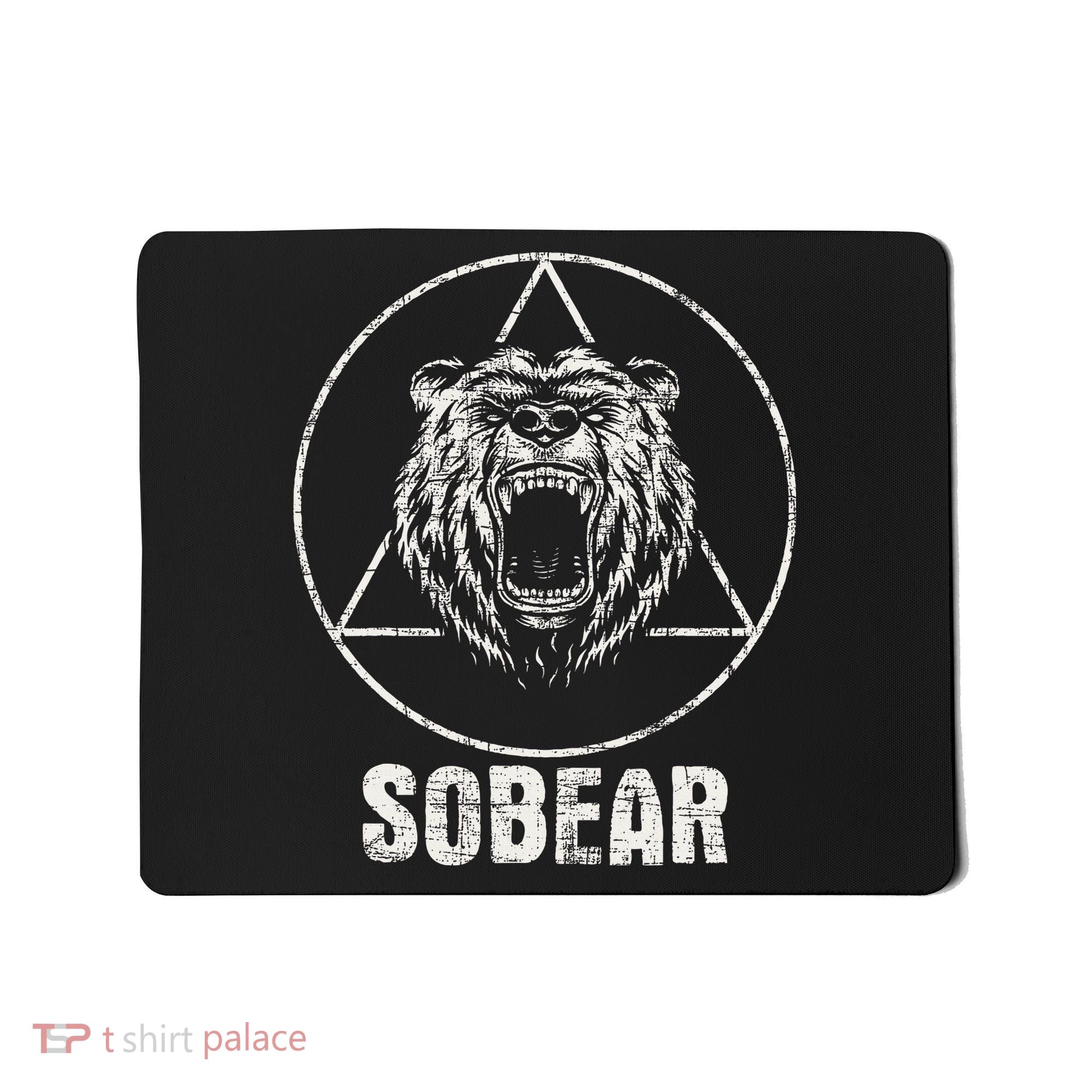 Sobear Sobriety Anniversary Sober Aa Na Recovery Mousepad