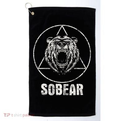 Sobear Sobriety Anniversary Sober Aa Na Recovery Golf Towel