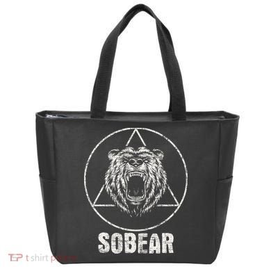Sobear Sobriety Anniversary Sober Aa Na Recovery Tote Bag